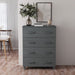 Servantă „HAMAR”, gri închis, 79x40x103,5 cm, lemn masiv pin - WALTI WALTI