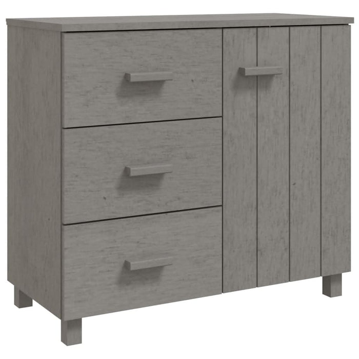 Servantă „HAMAR”, gri deschis, 90x40x80 cm, lemn masiv de pin - WALTI WALTI