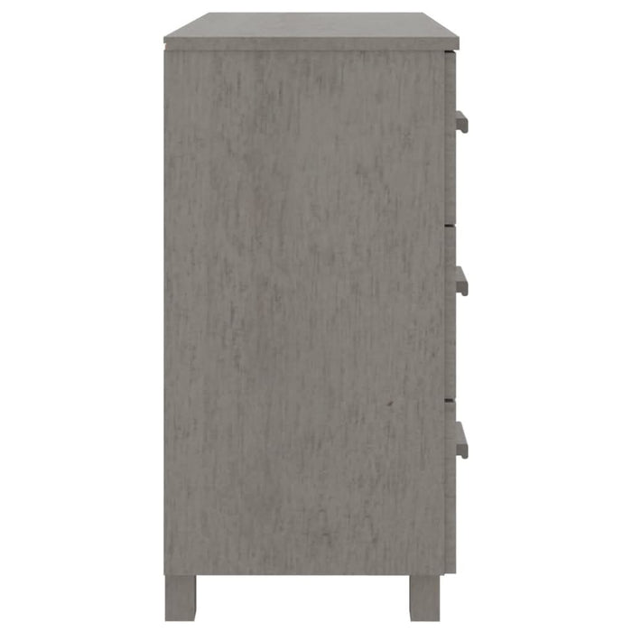 Servantă „HAMAR”, gri deschis, 90x40x80 cm, lemn masiv de pin - WALTI WALTI