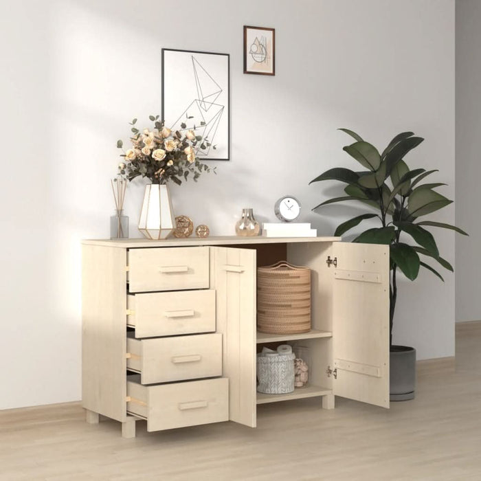 Servantă „HAMAR”, maro miere, 113x40x80 cm, lemn masiv de pin - WALTI WALTI