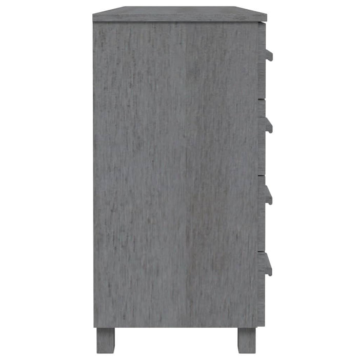 Servantă „HAMAR”, gri închis, 113x40x80 cm, lemn masiv pin - WALTI WALTI