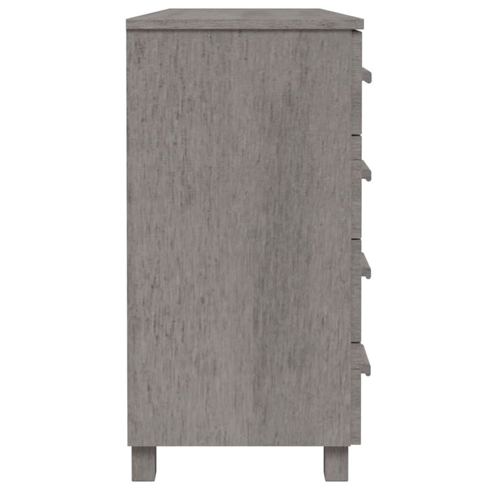 Servantă „HAMAR”, gri deschis, 113x40x80 cm, lemn masiv pin - WALTI WALTI