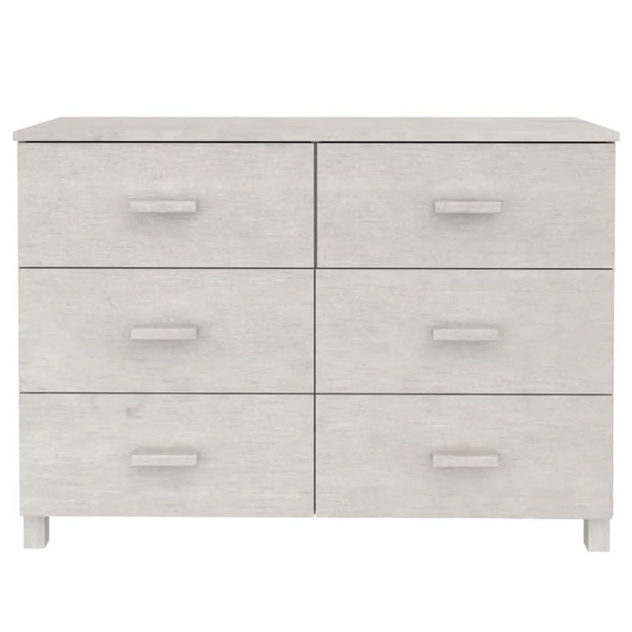 Servantă „HAMAR”, alb, 113x40x80 cm, lemn masiv de pin - WALTI WALTI