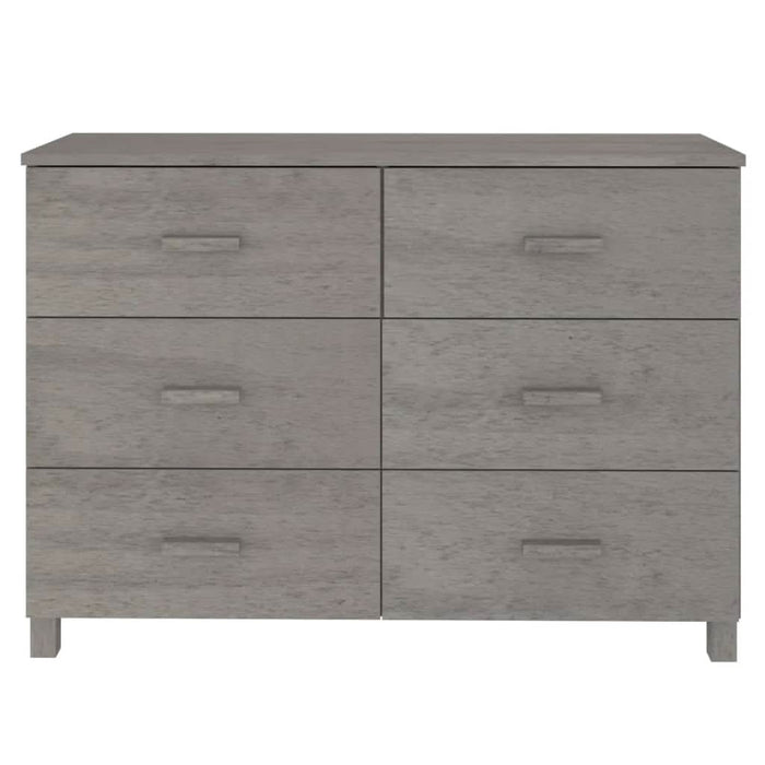 Servantă „HAMAR”, gri deschis, 113x40x80 cm, lemn masiv pin - WALTI WALTI