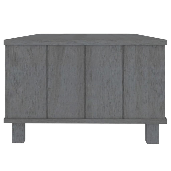 Masă de cafea „HAMAR”, gri închis, 100x55x35 cm, lemn masiv pin - WALTI WALTI