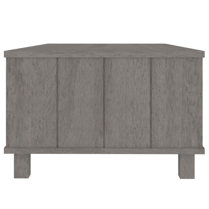 Masă cafea „HAMAR”, gri deschis, 100x55x35 cm, lemn masiv pin - WALTI WALTI