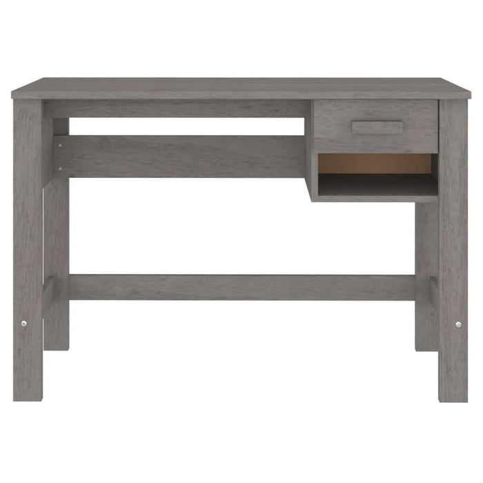 Birou „HAMAR”, gri deschis, 110x40x75 cm, lemn masiv de pin - WALTI WALTI