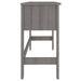 Birou „HAMAR”, gri deschis, 110x40x75 cm, lemn masiv de pin - WALTI WALTI