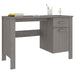 Birou „HAMAR”, gri deschis, 113x50x75 cm, lemn masiv de pin - WALTI WALTI