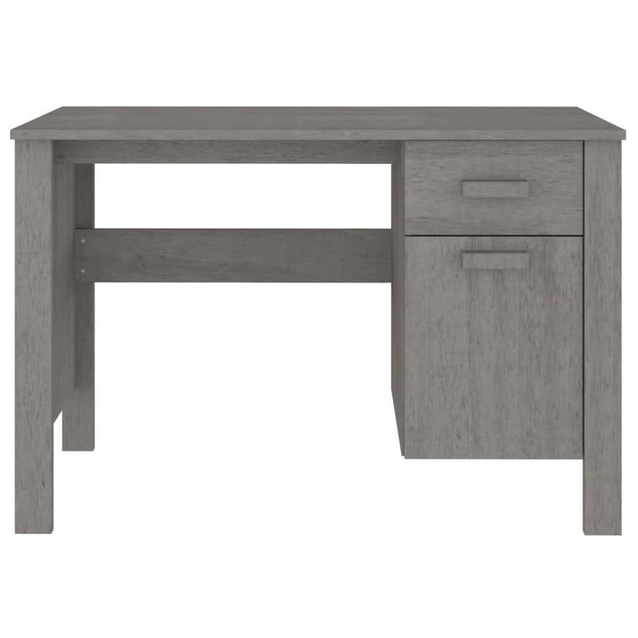 Birou „HAMAR”, gri deschis, 113x50x75 cm, lemn masiv de pin - WALTI WALTI