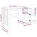 Birou „HAMAR”, gri deschis, 113x50x75 cm, lemn masiv de pin - WALTI WALTI