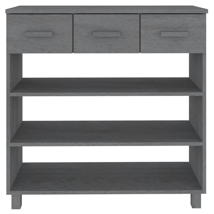 Masă consolă „HAMAR”, gri închis, 90x35x90 cm, lemn masiv pin - WALTI WALTI