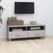 Dulap TV „HAMAR”, alb, 106x40x40 cm, lemn masiv de pin - WALTI WALTI