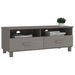 Dulap TV „HAMAR”, gri deschis, 106x40x40 cm, lemn masiv de pin - WALTI WALTI