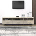 Dulap TV „HAMAR”, maro miere, 158x40x40 cm, lemn masiv de pin - WALTI WALTI