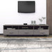 Dulap TV „HAMAR”, gri deschis, 158x40x40 cm, lemn masiv de pin - WALTI WALTI