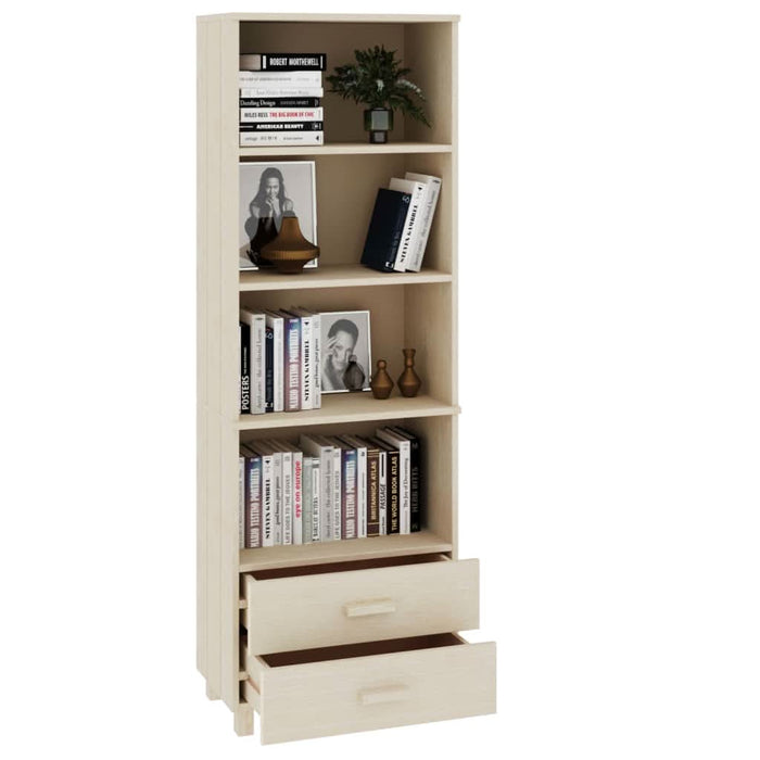 Dulap înalt „HAMAR” maro miere 60x35x180 cm, lemn masiv de pin - WALTI WALTI