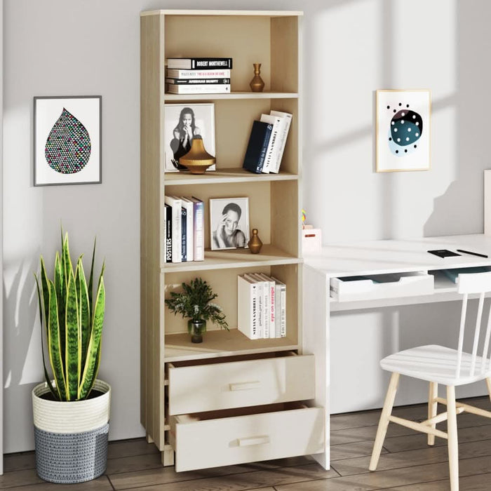 Dulap înalt „HAMAR” maro miere 60x35x180 cm, lemn masiv de pin - WALTI WALTI
