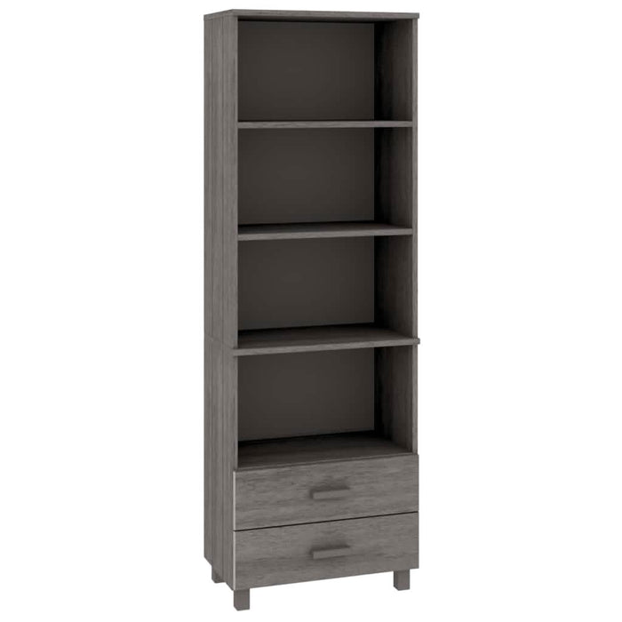 Dulap înalt „HAMAR” gri deschis 60x35x180 cm, lemn masiv de pin - WALTI WALTI