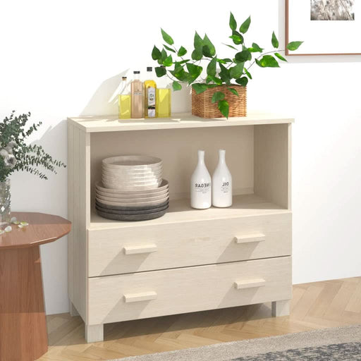 Servantă „HAMAR”, maro miere, 85x35x80 cm, lemn masiv de pin - WALTI WALTI
