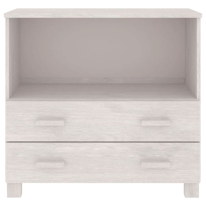 Servantă „HAMAR”, alb, 85x35x80 cm, lemn masiv de pin - WALTI WALTI