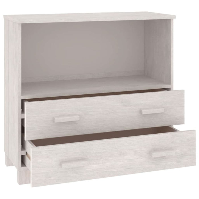 Servantă „HAMAR”, alb, 85x35x80 cm, lemn masiv de pin - WALTI WALTI