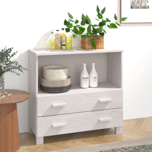 Servantă „HAMAR”, alb, 85x35x80 cm, lemn masiv de pin - WALTI WALTI