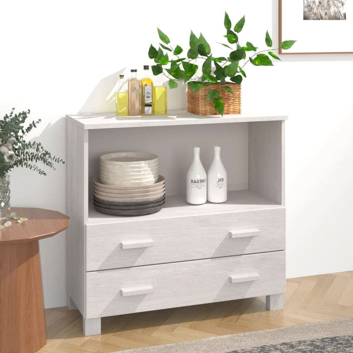 Servantă „HAMAR”, alb, 85x35x80 cm, lemn masiv de pin - WALTI WALTI