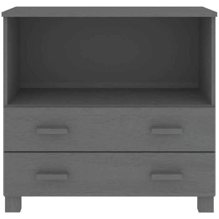 Servantă „HAMAR”, gri închis, 85x35x80 cm, lemn masiv pin - WALTI WALTI