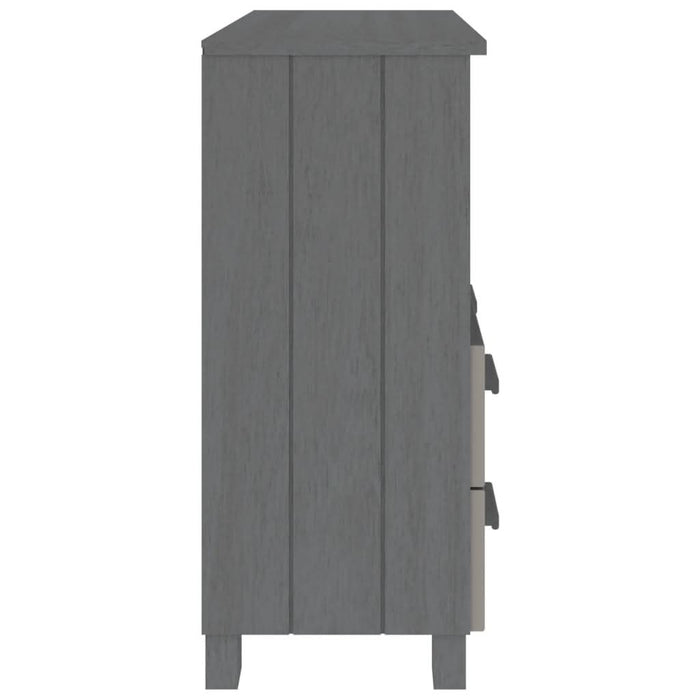 Servantă „HAMAR”, gri închis, 85x35x80 cm, lemn masiv pin - WALTI WALTI