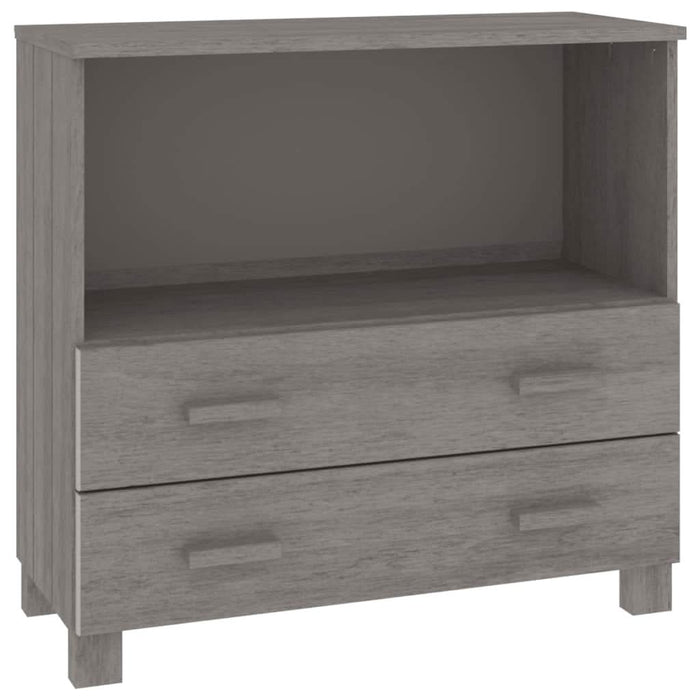 Servantă „HAMAR”, gri deschis, 85x35x80 cm, lemn masiv pin - WALTI WALTI
