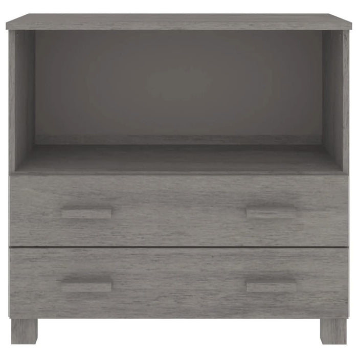 Servantă „HAMAR”, gri deschis, 85x35x80 cm, lemn masiv pin - WALTI WALTI