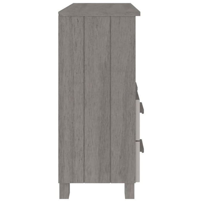 Servantă „HAMAR”, gri deschis, 85x35x80 cm, lemn masiv pin - WALTI WALTI