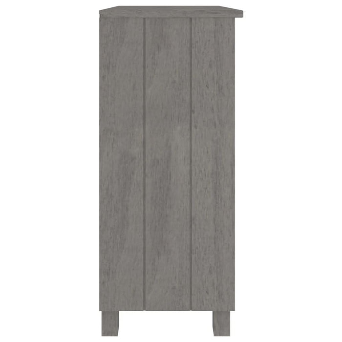 Servantă „HAMAR”, gri deschis, 85x35x80 cm, lemn masiv pin - WALTI WALTI