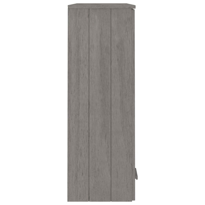 Raft sup. comodă „HAMAR” gri deschis 85x35x100cm lemn masiv pin - WALTI WALTI