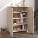 Dulap CD-uri „HAMAR”, maro miere, 85x40x108 cm, lemn masiv pin - WALTI WALTI