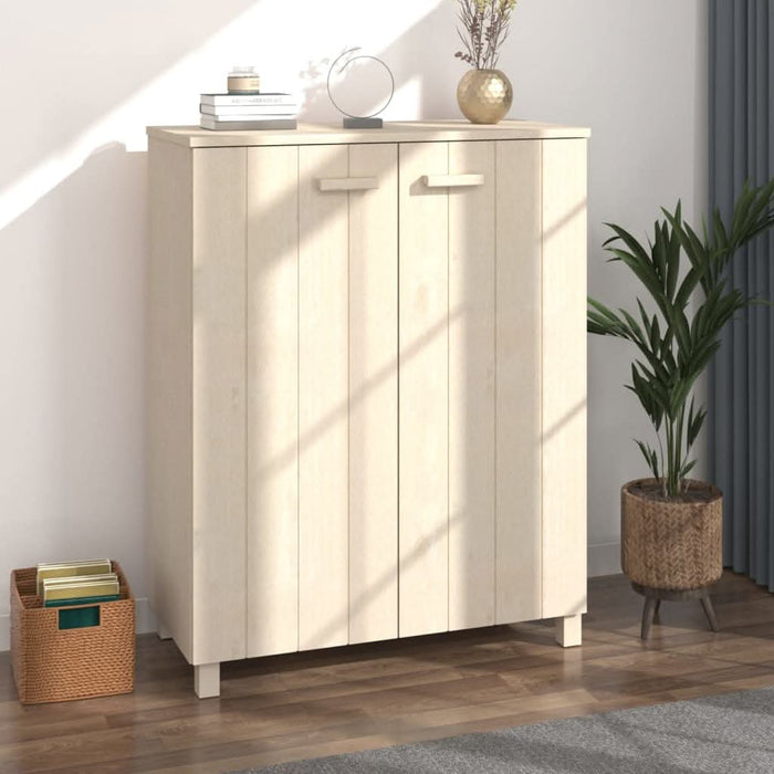 Dulap CD-uri „HAMAR”, maro miere, 85x40x108 cm, lemn masiv pin - WALTI WALTI