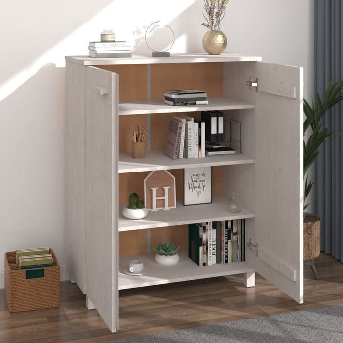 Dulap CD-uri „HAMAR”, gri închis, 85x40x108 cm, lemn masiv pin - WALTI WALTI