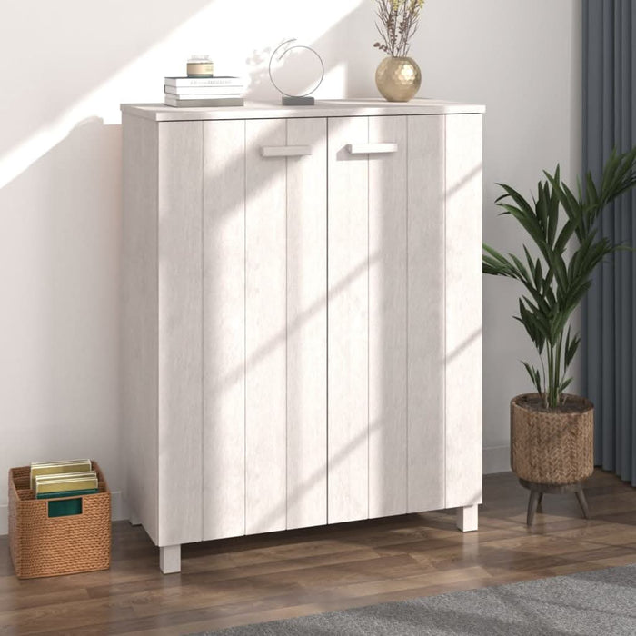 Dulap CD-uri „HAMAR”, gri închis, 85x40x108 cm, lemn masiv pin - WALTI WALTI