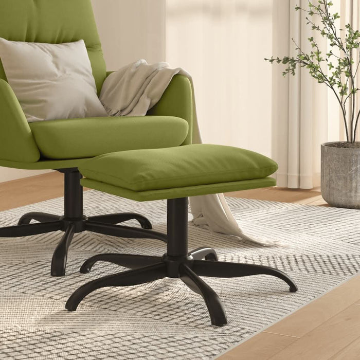 Taburet, verde deschis, 60x60x36 cm, catifea - WALTI WALTI