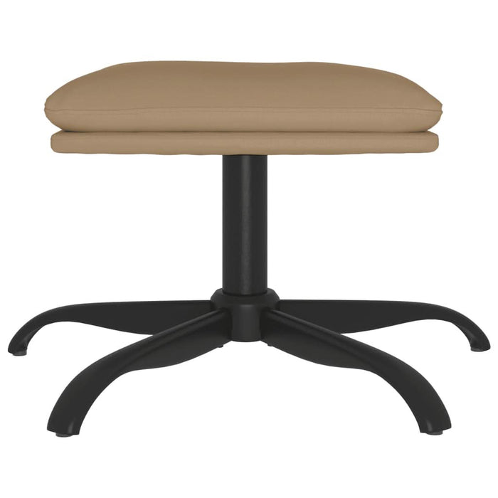 Taburet, cappuccino, 60x60x36 cm, piele ecologică - WALTI WALTI
