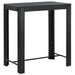 Set mobilier bar de grădină cu perne, 5 piese, negru, poliratan - WALTI WALTI