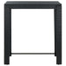 Set mobilier bar de grădină cu perne, 5 piese, negru, poliratan - WALTI WALTI