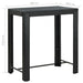 Set mobilier bar de grădină cu perne, 5 piese, negru, poliratan - WALTI WALTI