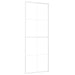 Ușă glisantă, alb, 76x205 cm, sticlă mată ESG și aluminiu - WALTI WALTI