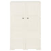 Dulap din plastic, 79x43x125 cm, vanilla ice, design de lemn - WALTI WALTI