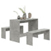 Set mobilier de bucătărie, 3 piese, gri beton, PAL - WALTI WALTI