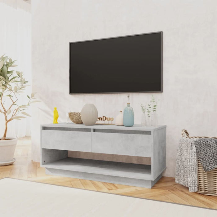 Comodă TV, gri beton, 102x41x44 cm, PAL - WALTI WALTI