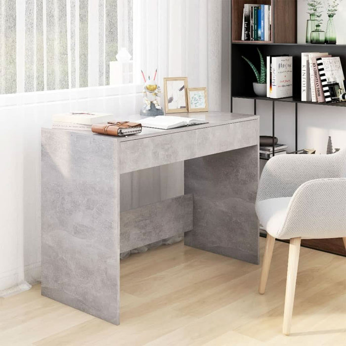 Birou, gri beton, 101 x 50 x 76,5 cm, PAL - WALTI WALTI