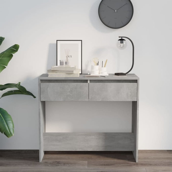 Masă consolă, gri beton, 89x41x76,5 cm, oțel - WALTI WALTI